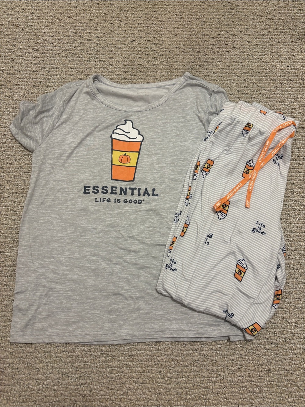 Pumpkin Spice Latte,Life Is Good Pajama Set